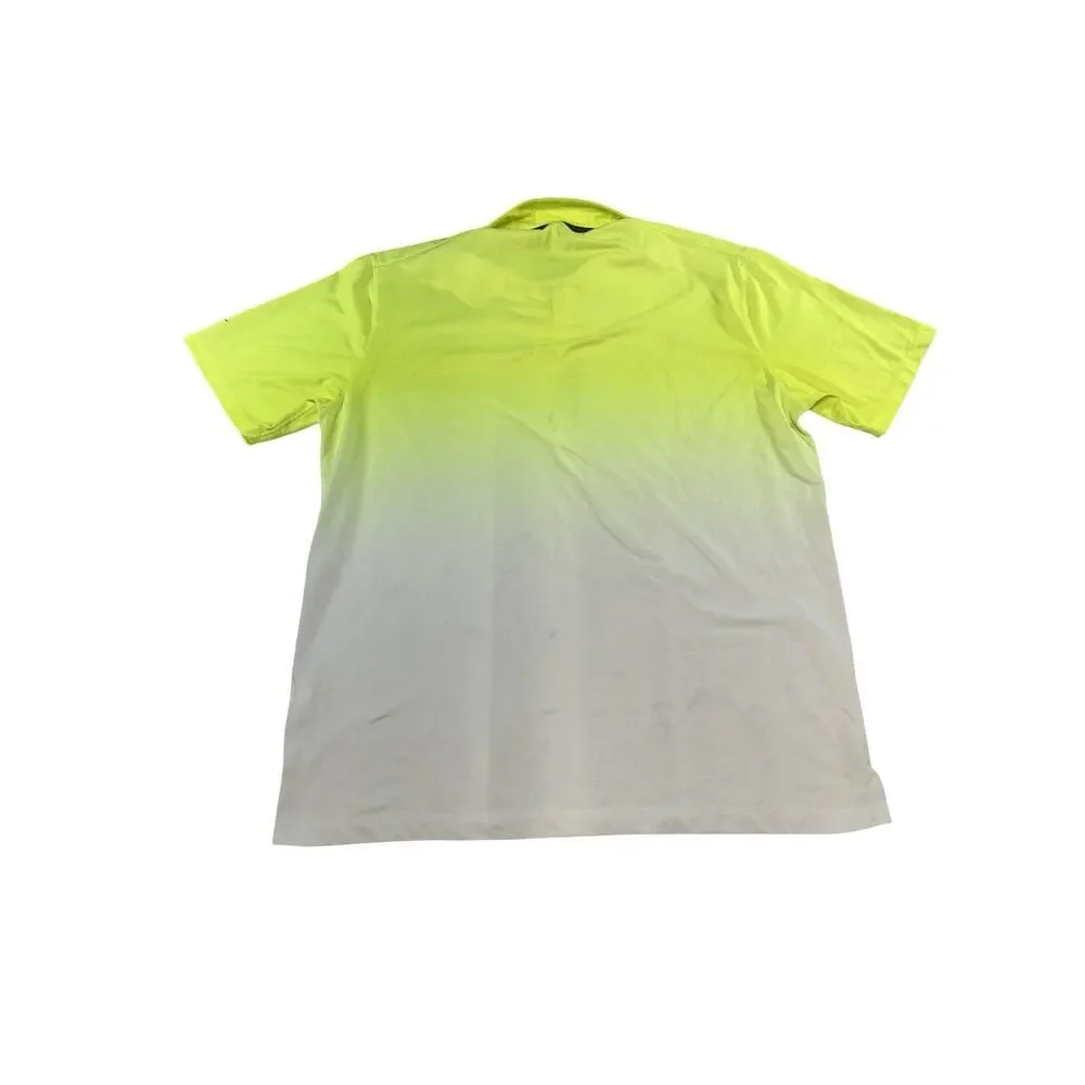 Nike Golf Dri-FIT Tour Performance Polo Shirt Men’s Large Neon Yellow Gradient